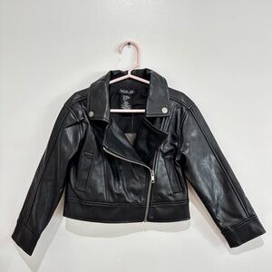 Black Faux Leather Jacket girls